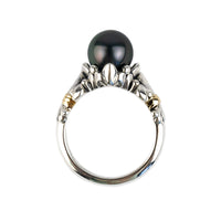 Tropical Purple Acropora Tahitian Pearl Ring
