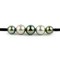 Tropical Rainforest Quintuple 9.1-10.9mm Mana Pearl Necklace