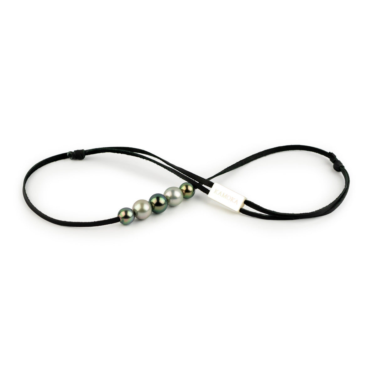 Tropical Rainforest Quintuple 9.1-10.9mm Mana Pearl Necklace