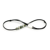 Tropical Rainforest Quintuple 9.1-10.9mm Mana Pearl Necklace