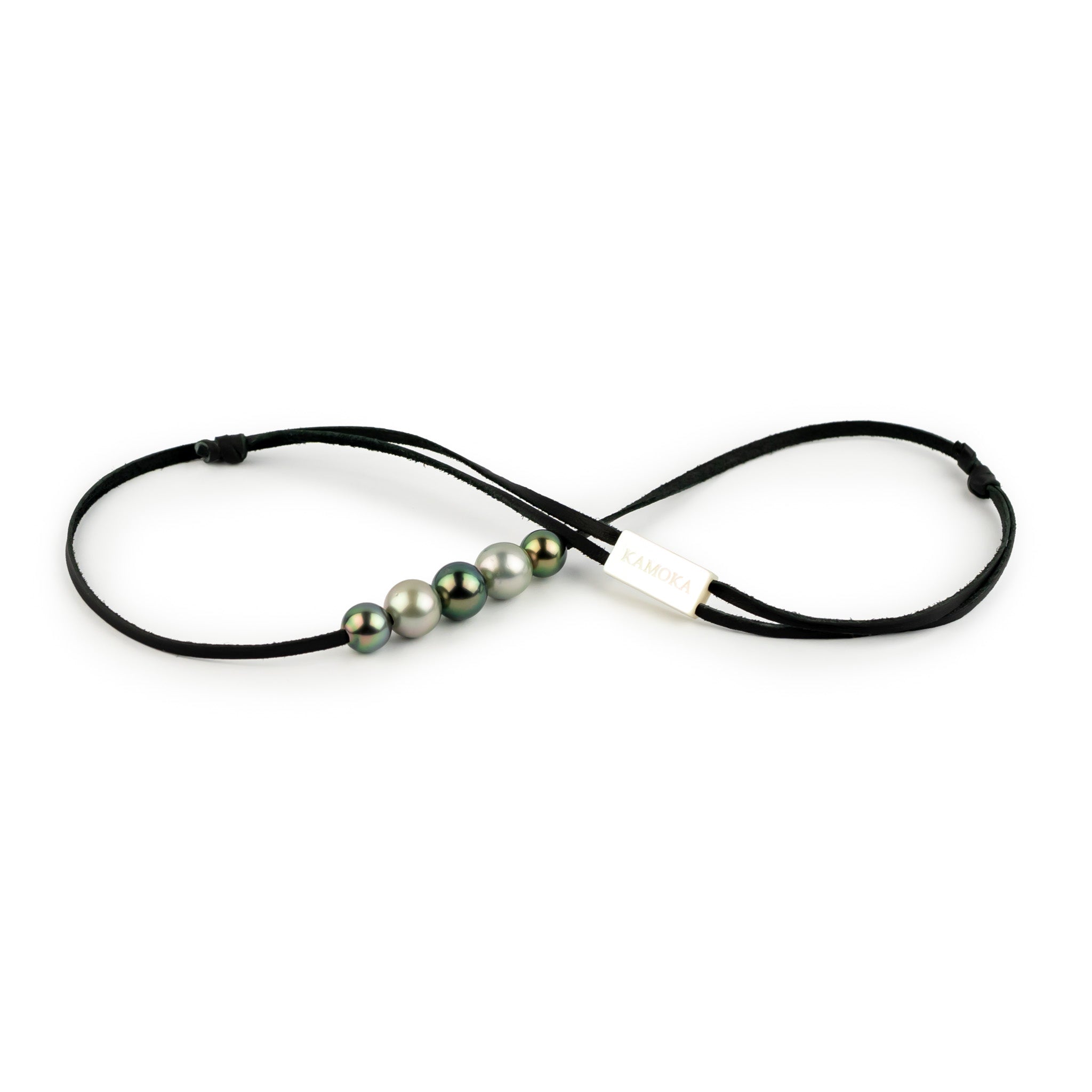 Tropical Rainforest Quintuple 9.1-10.9mm Mana Pearl Necklace