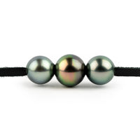 Rain & Fire 9.2-10.9mm Triple Eimeo Mana Necklace