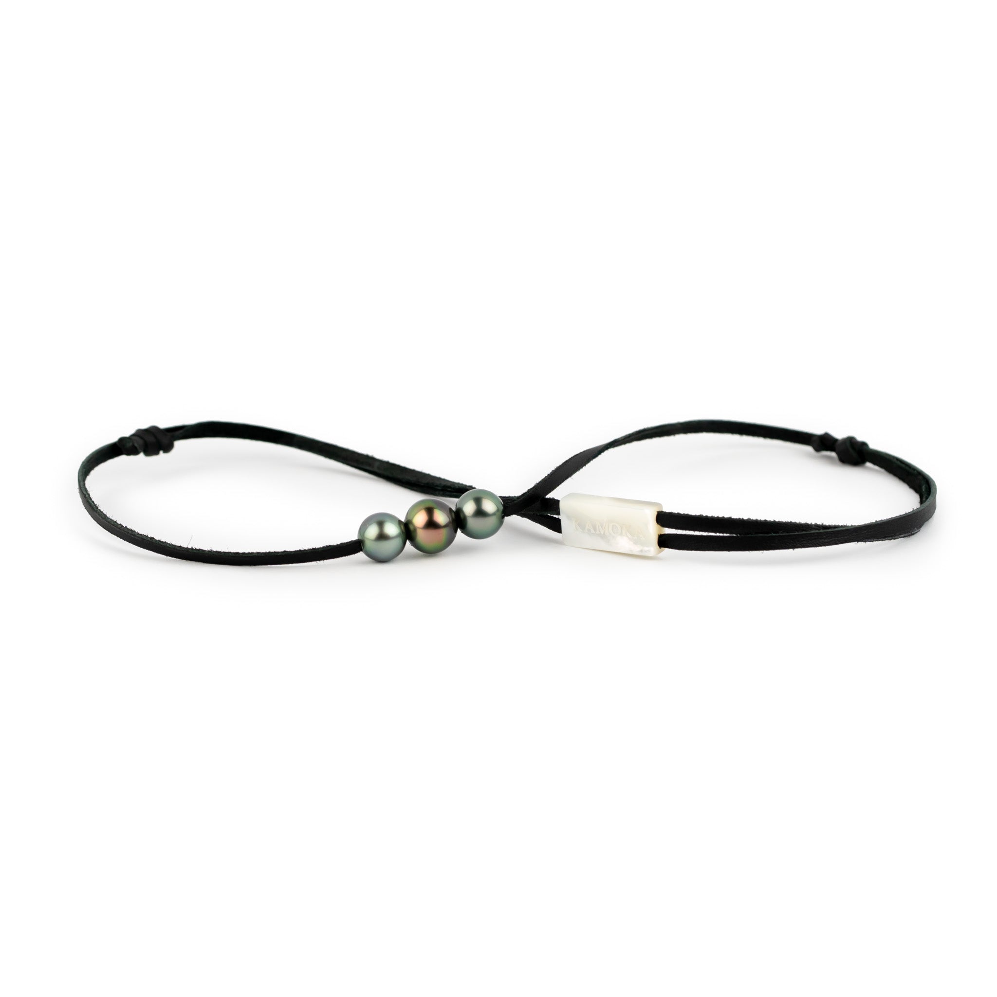 Rain & Fire 9.2-10.9mm Triple Eimeo Mana Necklace