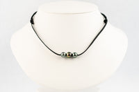 Rain & Fire 9.2-10.9mm Triple Eimeo Mana Necklace