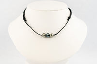 Moonstone 9-10.8mm Triple Eimeo Mana Necklace