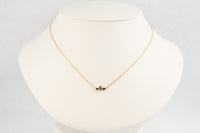 Tahitian Keshi Pearl & Diamond Mahana Necklace
