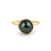 Night Sky Tahitian Pearl Mermaid Ring