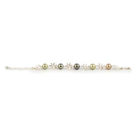 Sweet Pastels Tiaré Sterling Silver Tahitian Pearl Bracelet