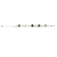 Ocean Water Tiaré Sterling Silver Tahitian Pearl Bracelet
