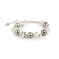Shimmery Pink Tiaré Sterling Silver Tahitian Pearl Bracelet