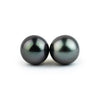 Midnight Purple 10-10.7mm Tahitian Pearl Statement Stud Earrings