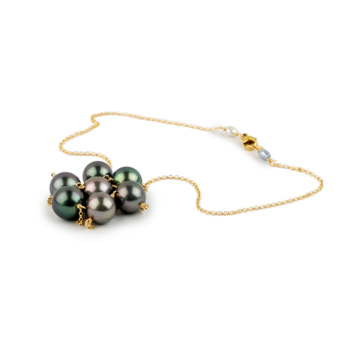 Nightengale Tin-Cup Tahitian Pearl Necklace on 14/20 Gold Filled