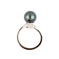 Ocean Breeze Tiaré Sterling Silver Tahitian Pearl Ring