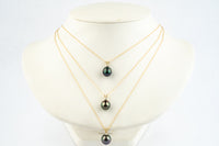 Tahitian Pearl & Diamond Rainbow Étoile Necklace on 10K Yellow Gold