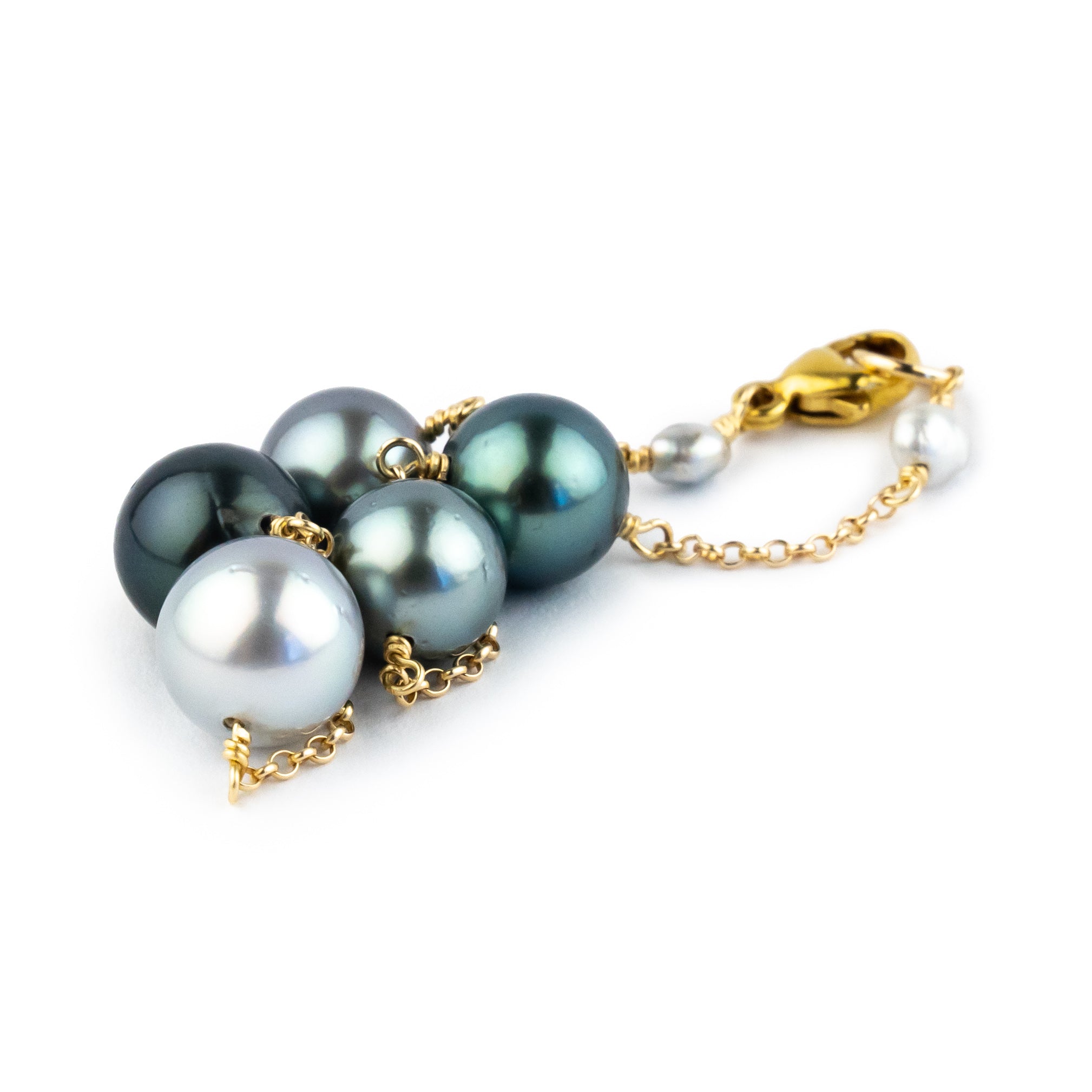 Blue Dream Tin-Cup Tahitian Pearl Bracelet on 14/20 Gold Filled