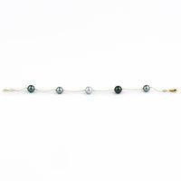 Blue Dream Tin-Cup Tahitian Pearl Bracelet on 14/20 Gold Filled