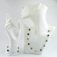 Blue Dream Tin-Cup Tahitian Pearl Necklace on 14/20 Gold Filled