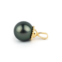 Deep Green 10.8mm Tahitian Pearl Pendant