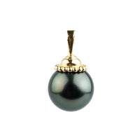 Deep Green 10.8mm Tahitian Pearl Pendant