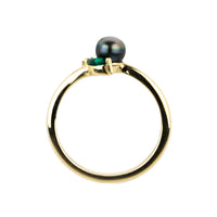 Tahitian Keshi Pearl & Gemstone Natura Ring