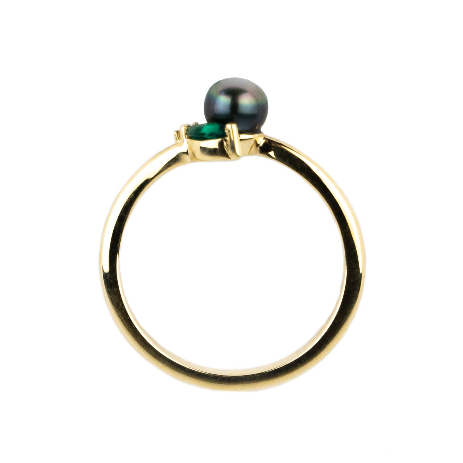 Tahitian Keshi Pearl & Gemstone Natura Ring