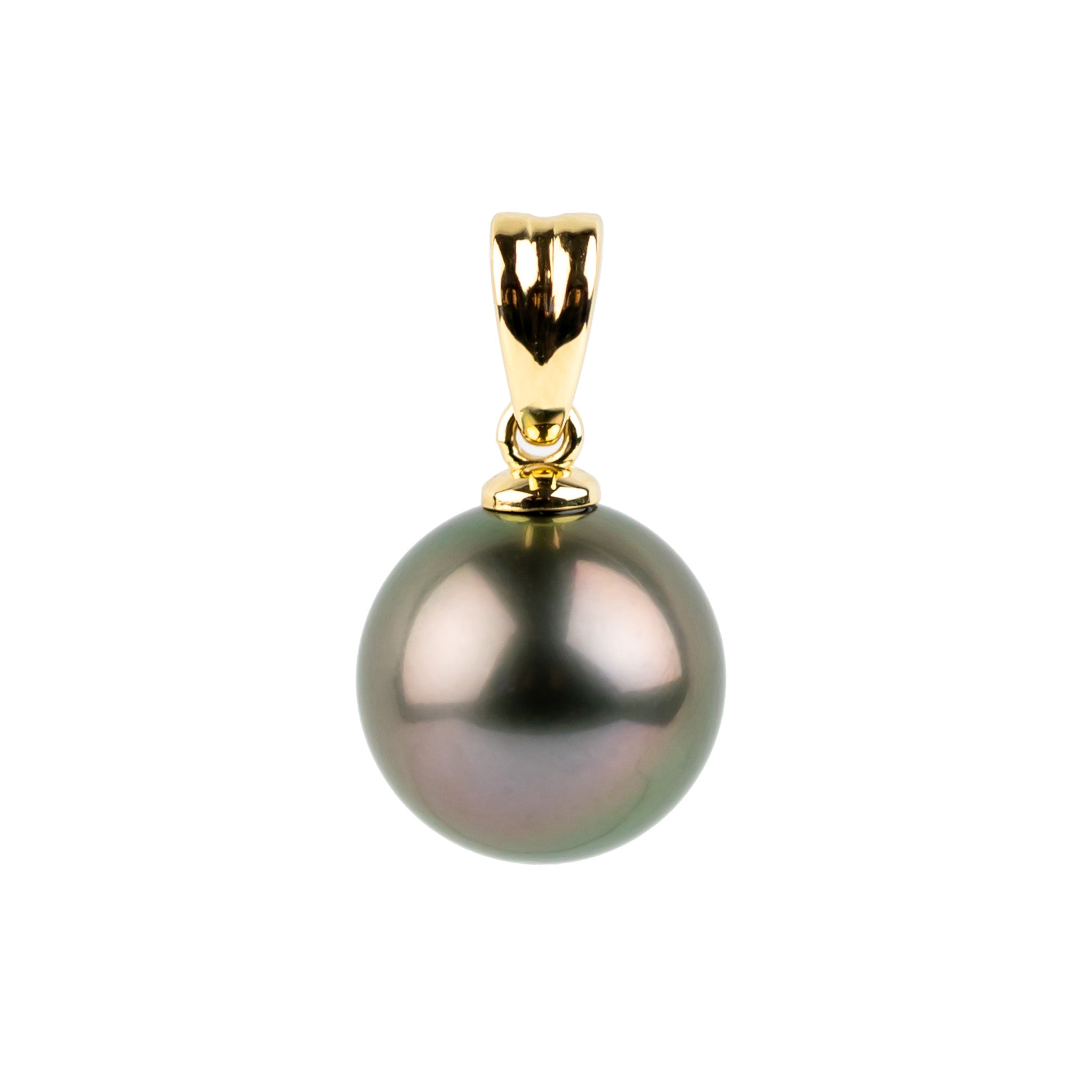 Golden Aubergine Green Tahitian Pearl Pendant – Kamoka Pearl