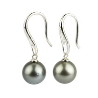 Light Silvery 11.5mm Teardrop Hook Dangles on Sterling Silver