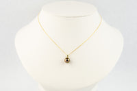 Coppery Pink Tahitian Pearl & Emerald Éclat Necklace on 14KYG