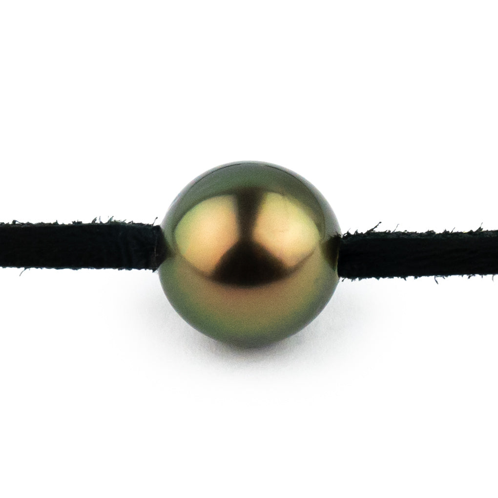 Coppery Aubergine Green 11.7mm Super Mana Necklace