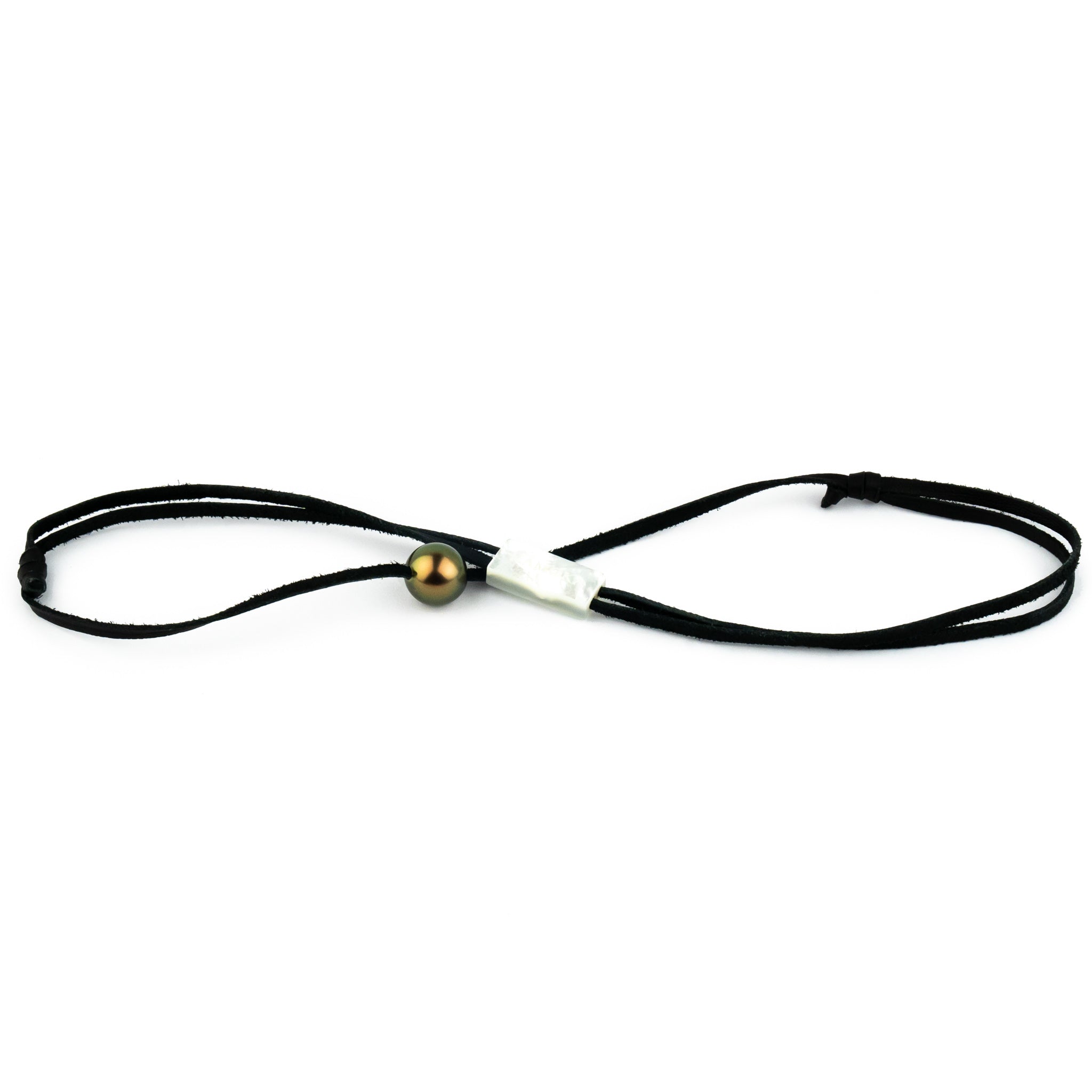 Coppery Aubergine Green 11.7mm Super Mana Necklace