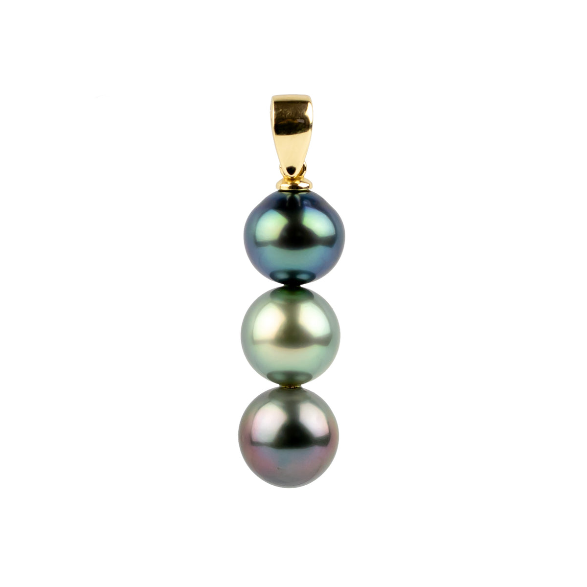 Triple Tahitian Pearl Pendant