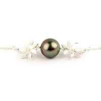 Tropical Dream Tiare Choker Necklace on Sterling Silver