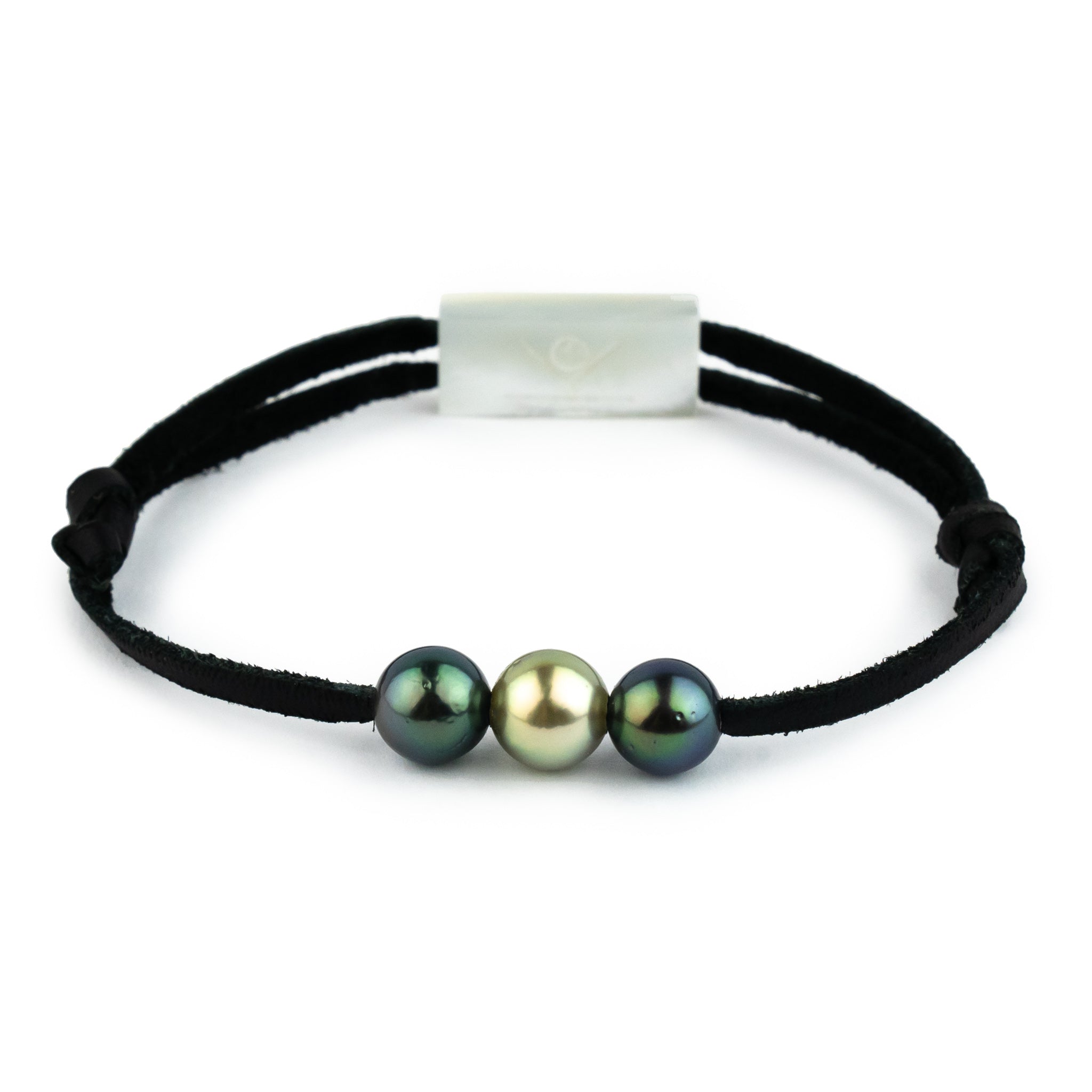 Triple Golden Blue 8.2-8.7mm Mana Bracelet