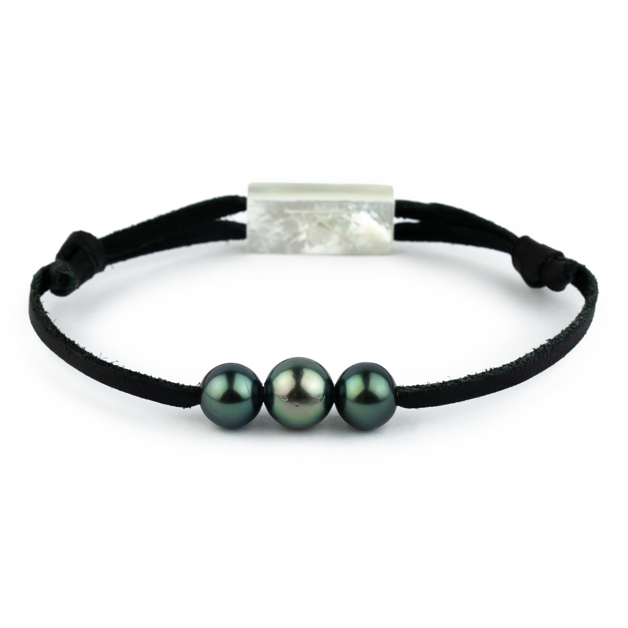 Triple Indigo Green 8-8.9mm Mana Bracelet
