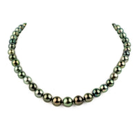 Luminous Blue-Green Baroque 8-12.5mm Tahitian Pearl Strand