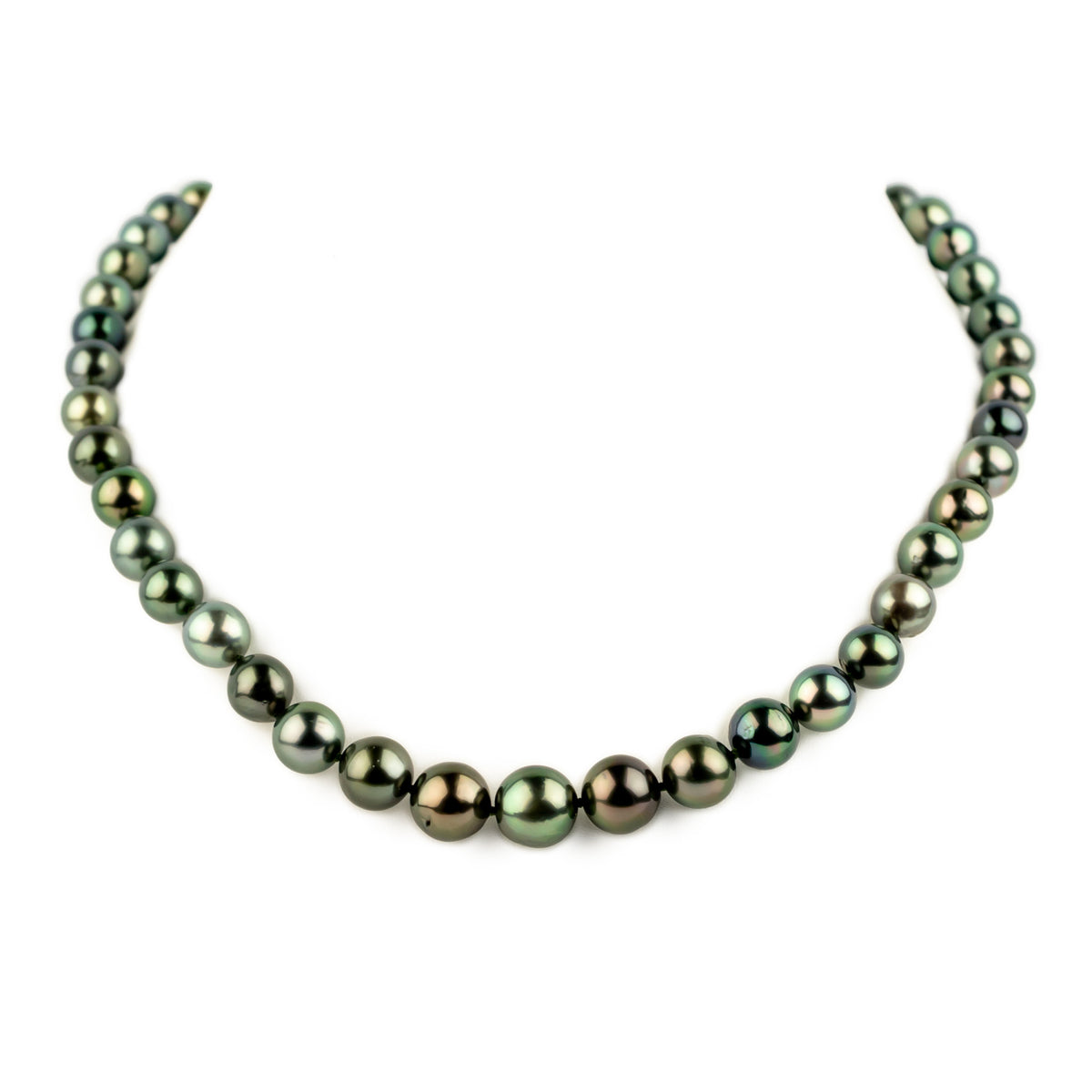 Luminous Blue-Green Baroque 8-12.5mm Tahitian Pearl Strand