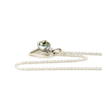 Silver Heart Tahitian Keshi Pearl Necklace