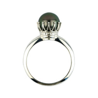Royal Plum Peacock Tahitian Pearl Ring