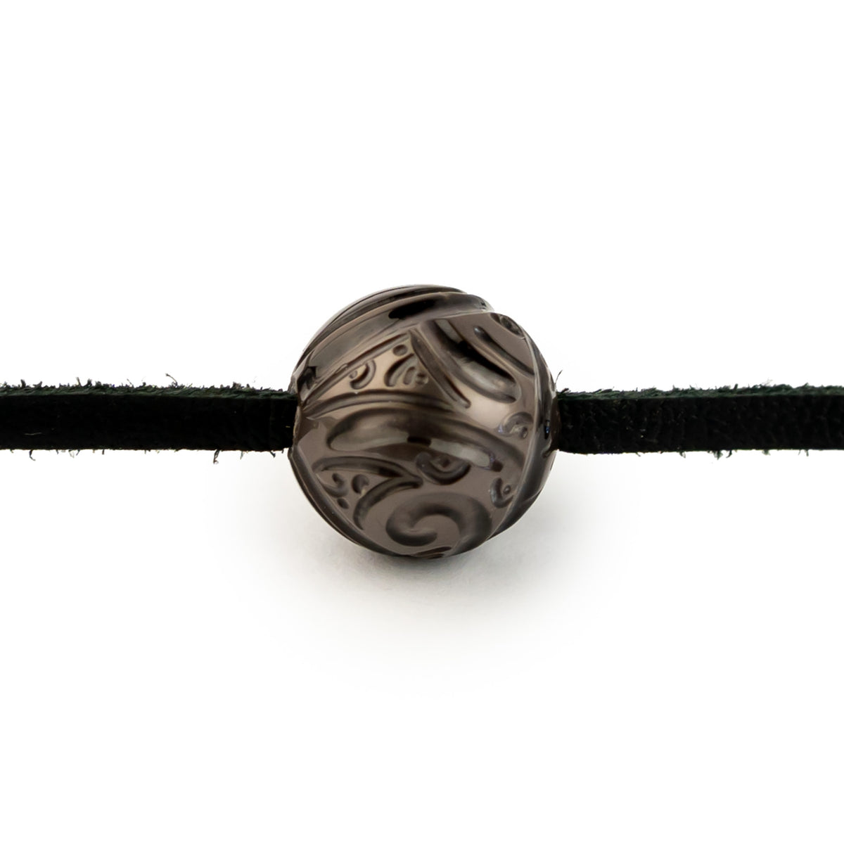 Carved Chocolate Bronze 14mm Super Mana Necklace