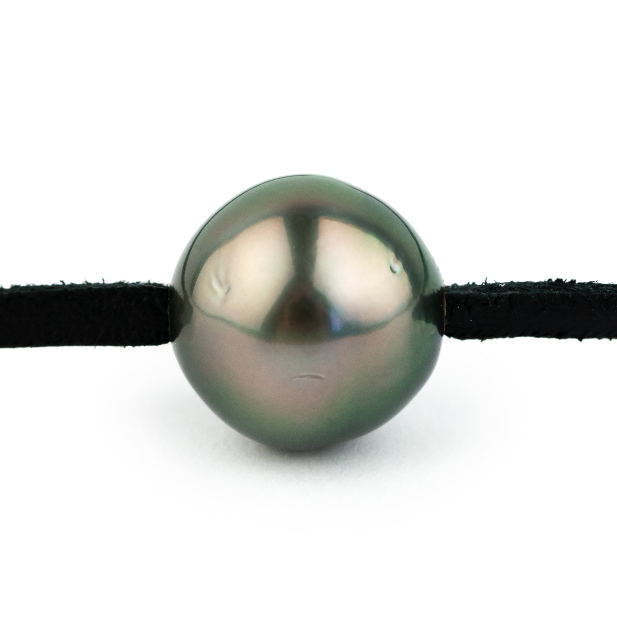 Aubergine Green 12.6mm Super Mana Necklace