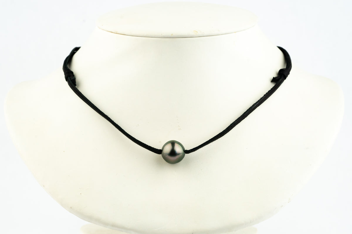 Aubergine Green 12.6mm Super Mana Necklace