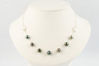 Hazy Hues Septima Tiaré Tin-Cup Tahitian Pearl Necklace on Sterling Silver