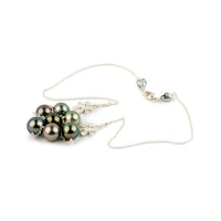 Hazy Hues Septima Tiaré Tin-Cup Tahitian Pearl Necklace on Sterling Silver