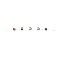 Flashy Multicolorful Tahitian Pearl Tin Cup Bracelet on Sterling Silver