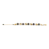 Aubergine Eclipse Tiaré 14K Gold Tahitian Pearl Bracelet