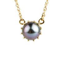 Royal Lavender Blue Tahitian Pearl Necklace