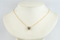 Royal Lavender Blue Tahitian Pearl Necklace