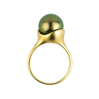 Golden Green Tahitian Pearl Alizé Ring