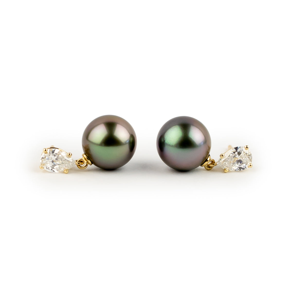 Tahitian Pearl & Diamond Sirène Earrings