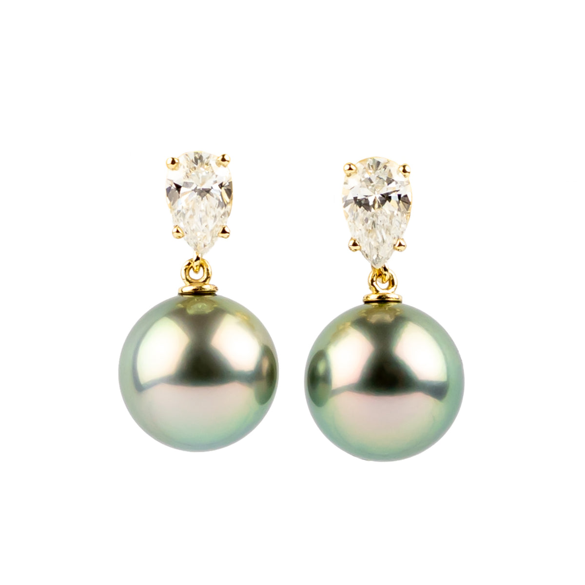 Tahitian Pearl & Diamond Sirène Earrings